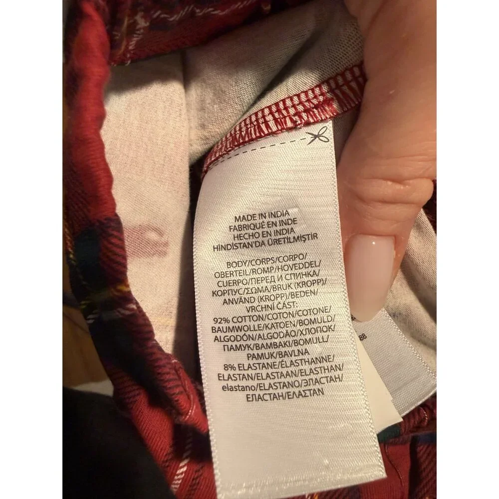 NWT Polo Ralph Lauren Baby Lace Trim Top Plaid Leggings Set Size 12M $75 [jb] - Picture 7 of 8